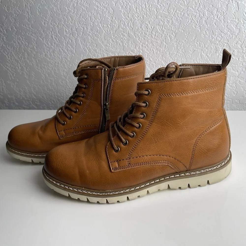 Steve Madden PBroome‎ Chukka Zip Ankle Boots Size 10 1/2 M Men's Brown